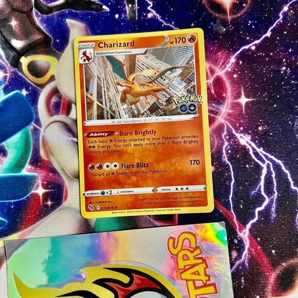 charizard pokemon go card holo Pokemon Card Radiant Charizard 011/071 K Pokemon GO Holo MINT Japanese main image 1